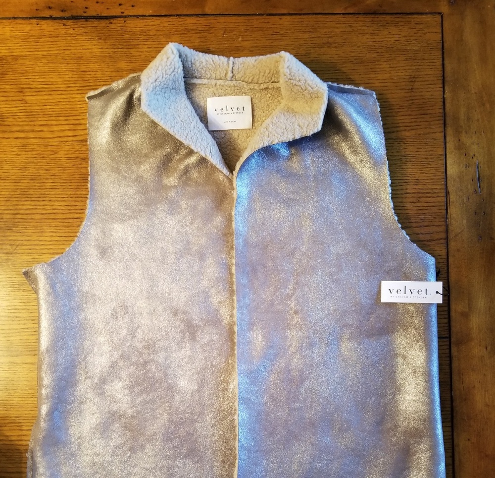 Velvet Reversible Sherpa Vest